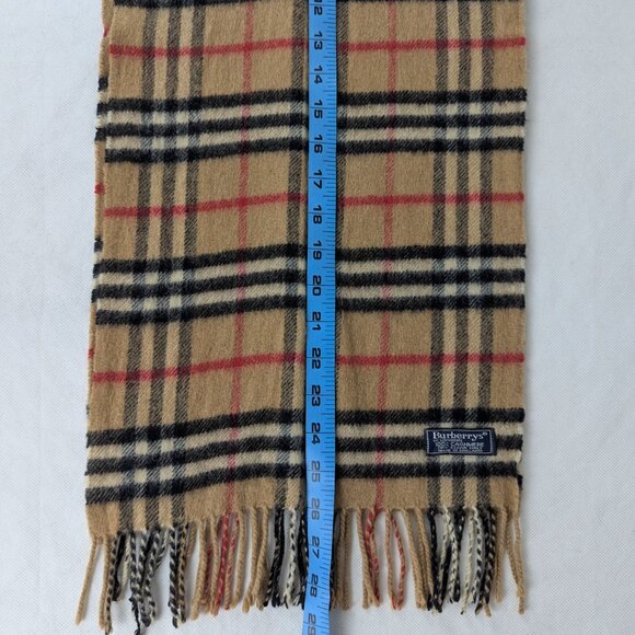 BURBERRY Cashmere Nova Check Scarf – Beige Plaid – SHIPS TODAY – DEAL NOW - Picture 5 of 6